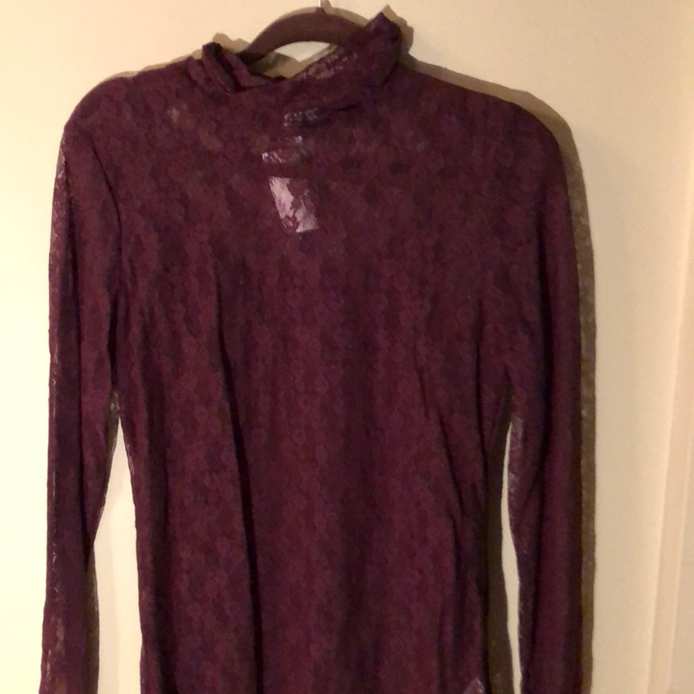 Cranberry top with camisole
